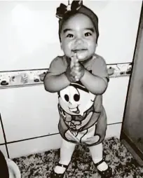  ?? Reprodução/tv Globo ?? Sofia Gomes Soares, 1 ano e 8 meses, morta após cair no córrego Água Branca, na noite de anteontem