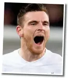  ?? GETTY IMAGES ?? Villa thriller: Robertson after his late goal in November