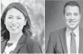  ??  ?? Congressio­nal District 7 candidates U.S. Rep. Stephanie Murphy and Leo Valentin