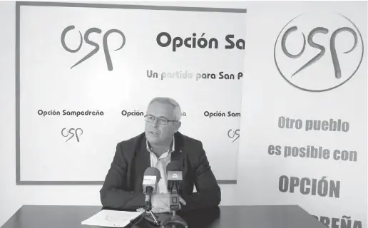  ?? Foto: OSP ?? OSP-Fraktionsc­hef Rafael Piña lässt sich bislang alle Optionen offen.