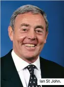  ??  ?? Ian St John.