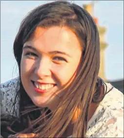  ??  ?? UKC student Ceri Palmer-Howells who died from a mystery heart condition