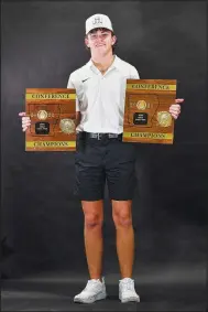  ?? (River Valley Democrat-Gazette/Hank Layton) ?? Drew Griffiths of Van Buren, seen Tuesday, is the 2022 All-River Valley Democrat-Gazette boys golfer of the year. Visit nwaonline. com/photo for today’s photo gallery.