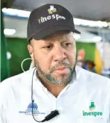  ?? KELVIN MOTA ?? Edgar García Peralta, encargado del stand de Inespre.