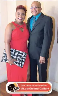  ??  ?? AMCHAM Jamaica CEO Gail Abrahams with her husband, Dr Michael Abrahams, who had everyone in stitches.