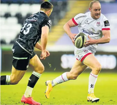  ??  ?? Northern winter:
Matt Faddes should be lining out for Ulster on Sunday, rather than being at home in New Zealand