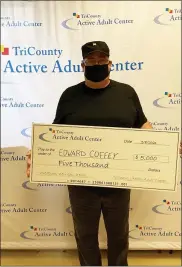  ?? SUBMITTED PHOTO ?? Ed Coffey of Pottstown won the $5,000grand prize.