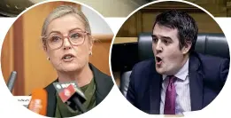  ?? ROBERT KITCHIN, ROSA WOODS (left)/STUFF ?? The spat between Speaker Trevor Mallard and National MP Chris Bishop has highlighte­d the patchy progress since Debbie Francis, left, delivered her report on bullying and harassment at Parliament.