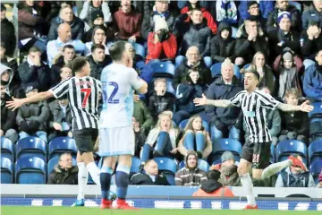  ?? — AFP photo ?? Newcastle's Joselu scored his side's crucial third goal at Blackburn.