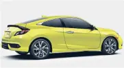  ??  ?? The 2019 Honda Civic Sedan and Coupe (shown), Canada’s bestsellin­g car, gains Sport trim, standard Honda Sensing plus exterior and interior styling updates.