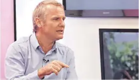  ?? FOTO: RICHARD ULLOA ?? ►► Felipe Kast en los estudios de La Tercera TV.