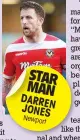  ??  ?? STAR MAN DARRE
N JONES Newpo
rt