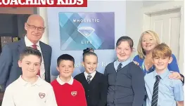  ??  ?? Special John Swinney, schools pupils of St Mary’s, Christina Mckelvie MSP