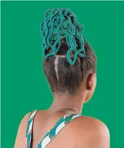  ?? Courtesy ?? Medina Dugger’s “Chroma” project celebrates hairstyles in Nigeria. This is the teal suku.