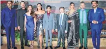  ?? PIC: VIRAL BHAYANI ?? (from left) Abhishek Bachchan, Christian Bale, Madhuri Dixit Nene, Kareena Kapoor Khan, Rohan Chand, Louis George Serkis, Freida Pinto, Andy Serkis &amp; Anil Kapoor.