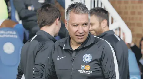  ??  ?? Posh manager Darren Ferguson