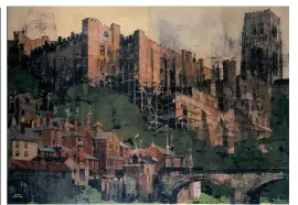  ??  ?? Durham Castle, as seen on a London and North Eastern Railway poster