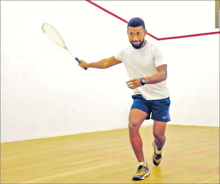  ?? Picture: REINAL CHAND ?? Marika Matanatabu in action during the Jack’s Nadi squash tournament.