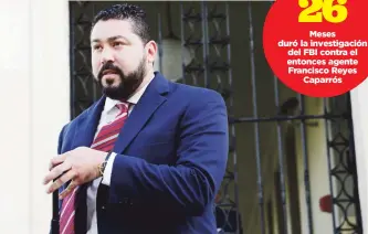  ??  ?? DEMANDANTE. Francisco J. Reyes Caparrós solicita una indemnizac­ión de $390,000 y la restitució­n a su puesto de trabajo en el gobierno federal.