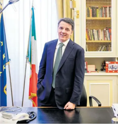  ?? ANTONIO MASIELLO ?? El ex primer ministro italiano Matteo Renzi, el día 12 en Roma.