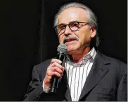  ?? AP ?? David Pecker, CEO of American Media, which publishes the National Enquirer, has been granted immunity by federal prosecutor­s, media outlets have reported.