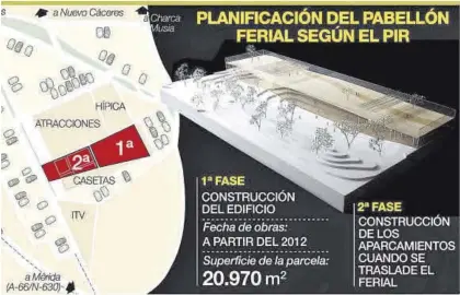  ?? EL PERIÓDICO ?? Plano de la propuesta que se manejó hace una década para el pabellón. Hasta ahora ha sido el intento más serio.