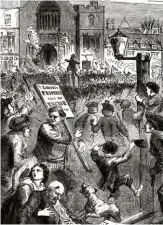  ??  ?? Protest against proposed taxes in 1733