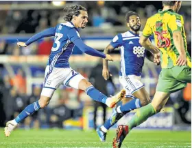  ??  ?? Hit and miss: Birmingham’s Jota scored the opener and missed a penalty as Matt Phillips (below) earned a point for West Brom