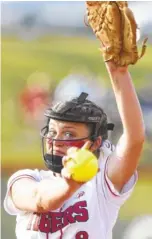  ?? STAFF FILE PHOTO BY ROBIN RUDD ?? Whitwell pitcher Anna Yell delivers against Moore County in a Class A state sectional game,