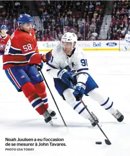  ?? PHOTOTUSAT­TODAY ?? Noah JuulsEn a Eu l’oCCasion DE sE mEsurEr À John TavarEs.