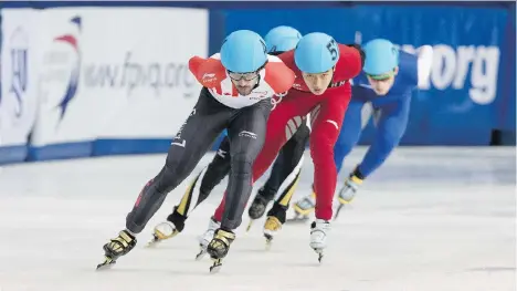  ?? SPEED SKATING CANADA ?? Charles Hamelin, Canadian short track speedskati­ng champ and multiple Olympic medal winner, eventually plans to coach.