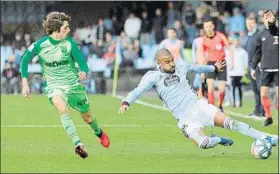  ?? FOTO: EFE ?? El Celta se sobrepuso
A la tempranera y quizá exagerada expulsión de Bradaric