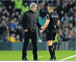  ?? ANTONIO PIZARRO ?? Manuel Pellegrini pide explicacio­nes a Del Cerro Grande por una acción.