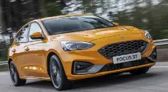  ??  ?? WINNING: The Toyota Corolla is by far the top-selling new car this year as it goes into hybrid-only mode. Above, the Ford Focus ST, a pocket-rocket with great handling