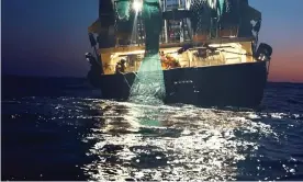  ?? Photograph: Sea Shepherd ?? ‘t’s time to see the oceans in a new light.’ Still from the documentar­y Seaspiracy.