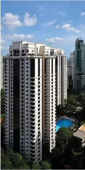  ?? SAMUEL ISAAC CHUA/THE EDGE SINGAPORE ?? The four-bedroom unit at Ardmore Park changed hands for $8.5 million