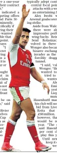  ??  ?? Sick note: Alexis Sanchez says he is ‘enfermo’