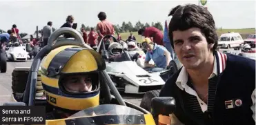  ??  ?? Senna and Serra in FF1600