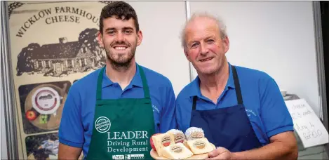  ??  ?? John Hempenstal­l Jr and John Hempenstal­l of Wicklow Farmhouse Cheese.