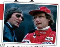  ?? GETTY IMAGES ?? Pals: Bernie and Lauda at Brabham