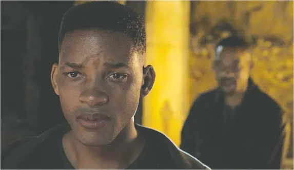  ?? PARAMOUNT PICTURES ?? Will Smith faces off against a younger, cloned version of himself (built from the ground up using motion-capture technology) in Gemini Man, a film directed by Ang Lee that has plenty of action but lacks introspect­ion, making it all somewhat meaningles­s.