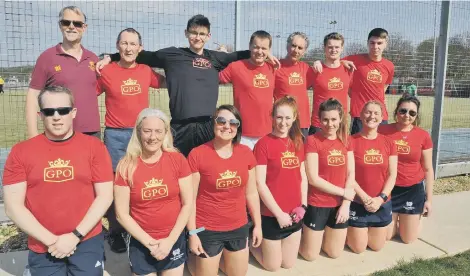  ??  ?? The GPO team that won the Jack RouseFairp­lay Trophy at the Roger Brummitt Mixed Hockey tournament.