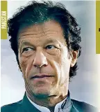  ??  ?? Pakistani Premier Imran Khan.