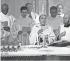  ?? DAVID J. PHILLIP/AP ?? Cardinal Daniel DiNardo, center, leads the U.S. Conference of Catholic Bishops.