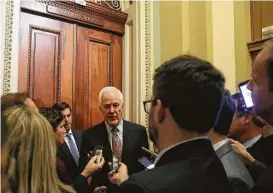  ?? Mark Wilson / Getty Images ?? Sen. John Cornyn’s effort to decriminal­ize mental illness generally has been supported by mental health practition­ers, but views differ on expanding a procedure that allows family members to seek court-supervised care.