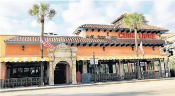  ?? CUBA LIBRE RESTAURANT ?? Cuba Libre Restaurant and Rum Bar will host its grand-opening festivitie­s April 1-4 on Las Olas Boulevard in Fort Lauderdale. The modern Cuban cuisine restaurant will feature a bar stocked with 90 premium and aged rums.