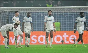  ?? PHOTO ?? Décevant face au Shakhtar Donetsk, jeudi à Hambourg, les Marseillai­s seront-ils plus inspirés à Brest ce soir ?