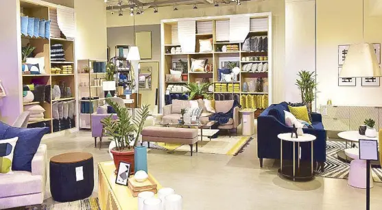  ??  ?? New York’s furniture and home décor retailer West Elm open its second store in the Philippine­s, located at the second level of Central Square in Bonifacio High Street Central.