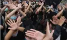  ?? Photograph: Mladen Antonov/AFP/Getty Images ?? Protesters learn hand gestures and signs to communicat­e with one another in Bangkok.