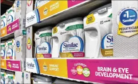  ?? DREAMSTIME/TNS ?? Abbott Laboratori­es makes Similac and other popular baby formulas. On Monday, U.S. officials announced a deal with Abbott that paves the way to restart production at the Sturgis, Michigan, facility, the largest in the U.S.